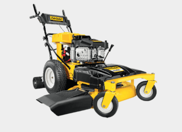 Patient walk behind mower